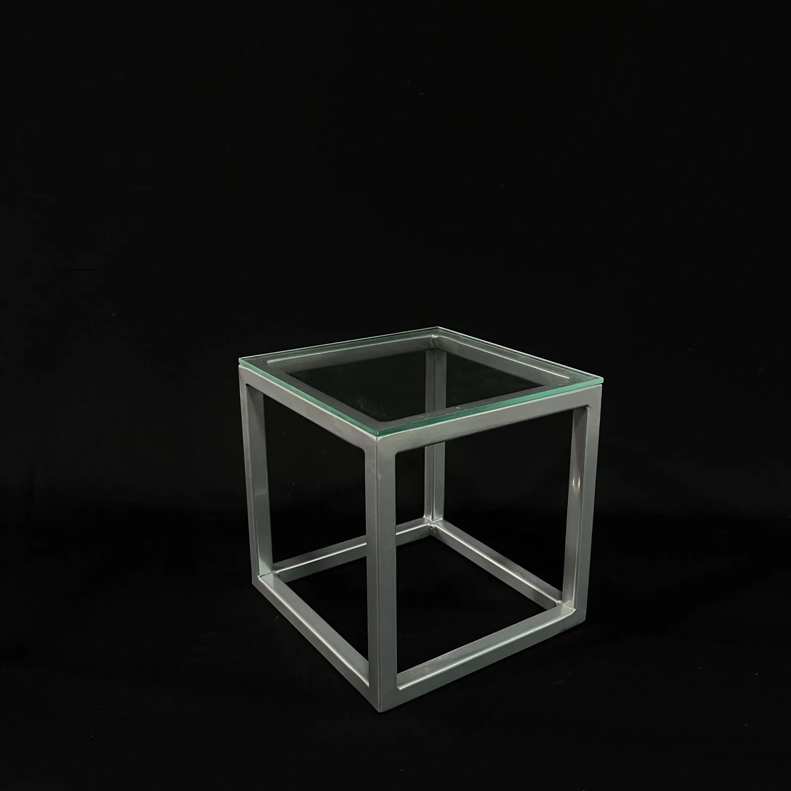 Unitárias - cor prata Bandeja Glass Elegance M