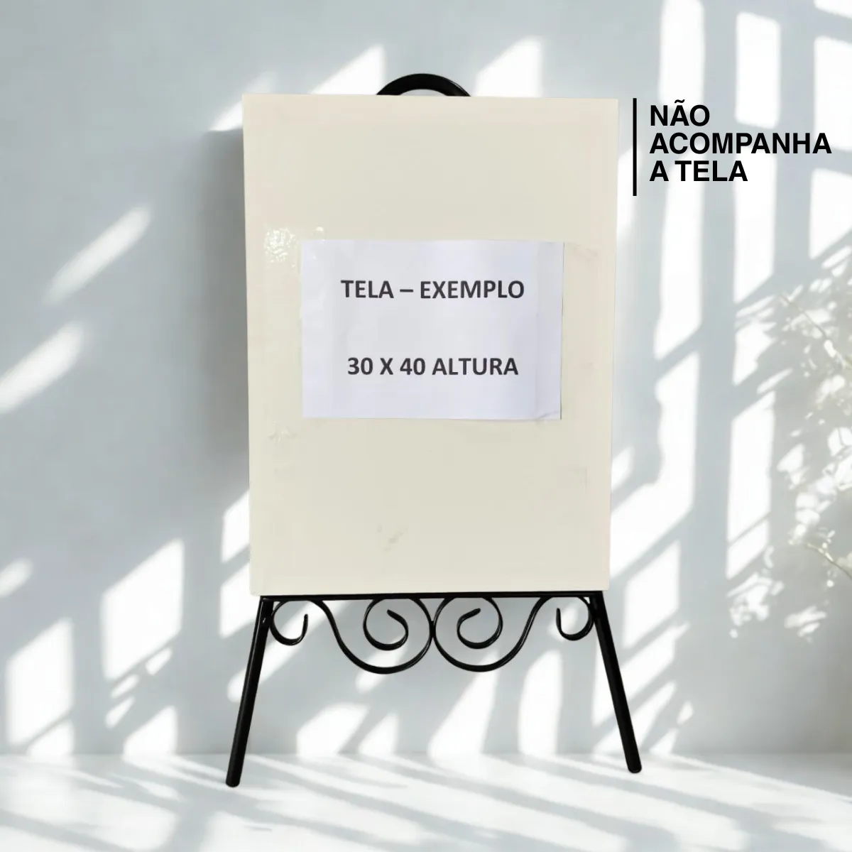 Unitárias - Cor Preta Cavalete suporte de mesas de ferro para telas comestíves , lousas, placas