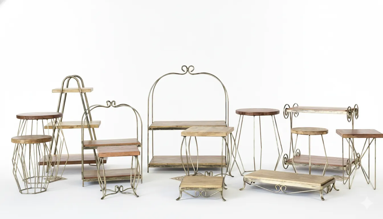 Kits Composição 003 - 13 peças cor preto com dourado (pátina)