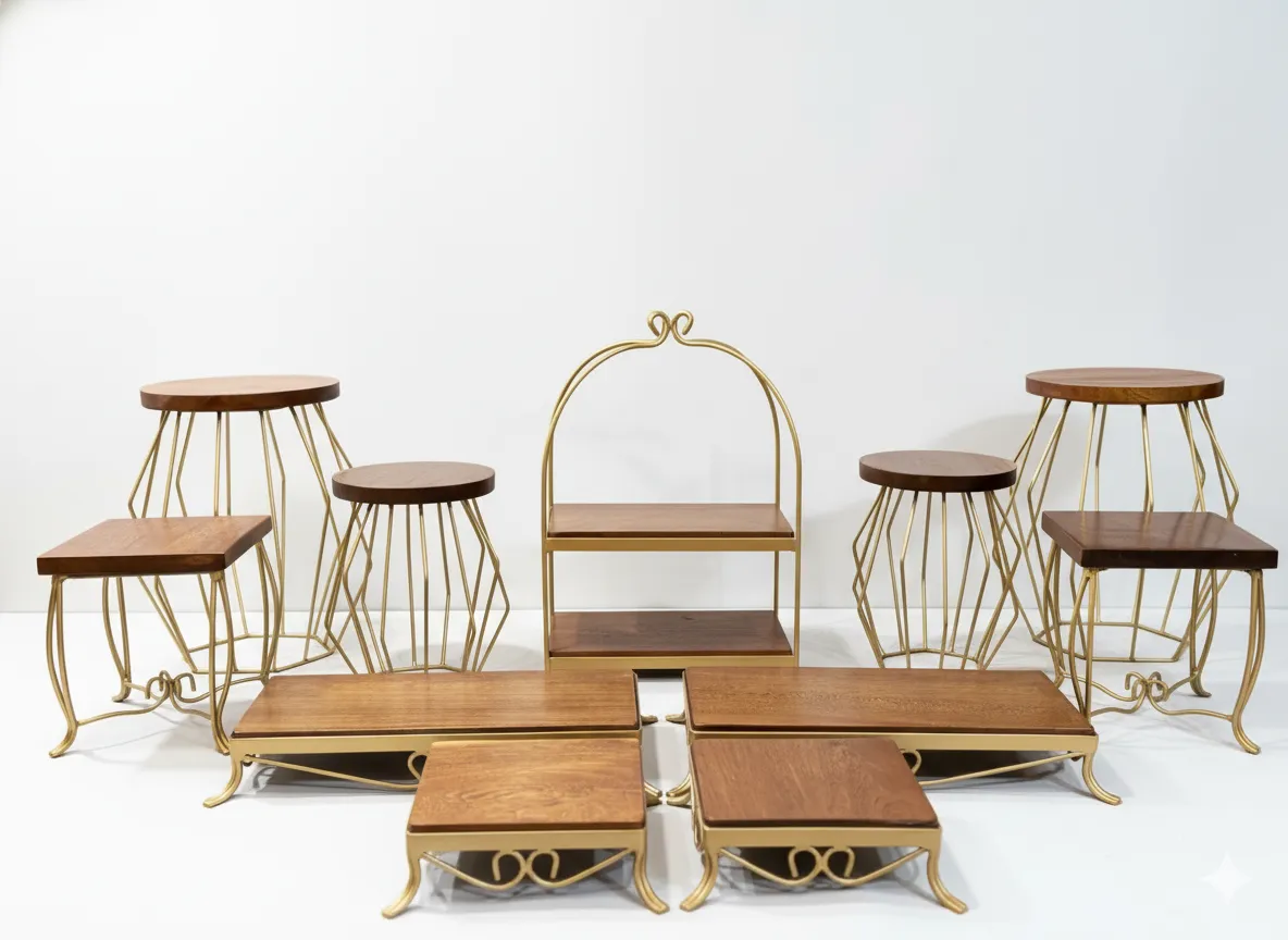 Kits Composição 005 - 11 peças cor dourada