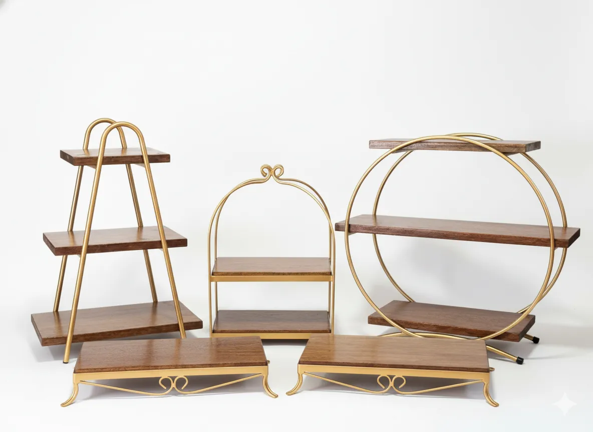 Kits Composição 012 - 5 peças cor dourada