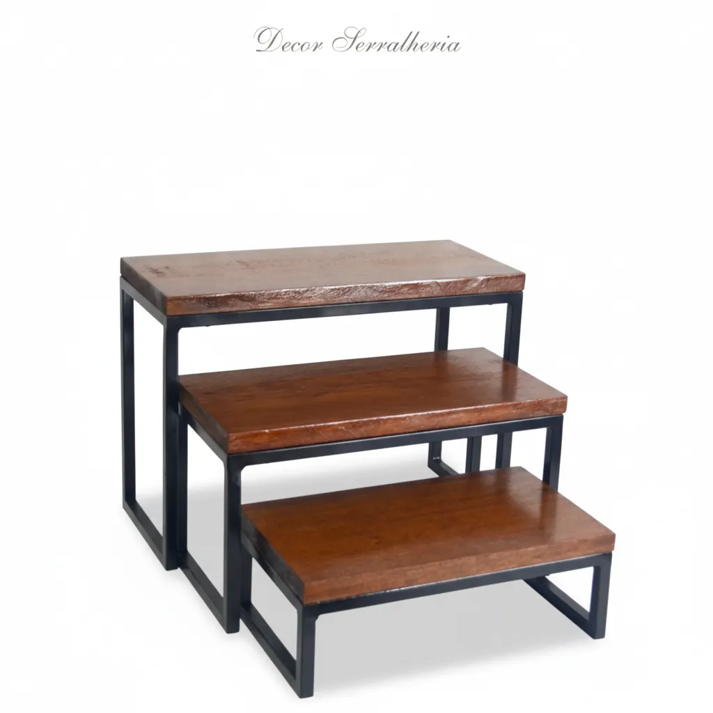 Kits Trio de bandejas Moscou - Preto